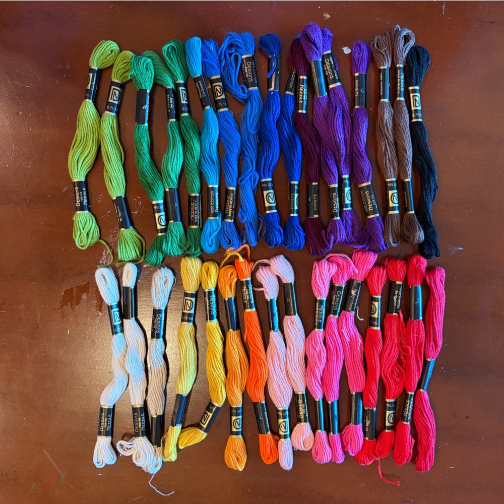 Designs for the Needle Floss/Thread (Lot of 33)